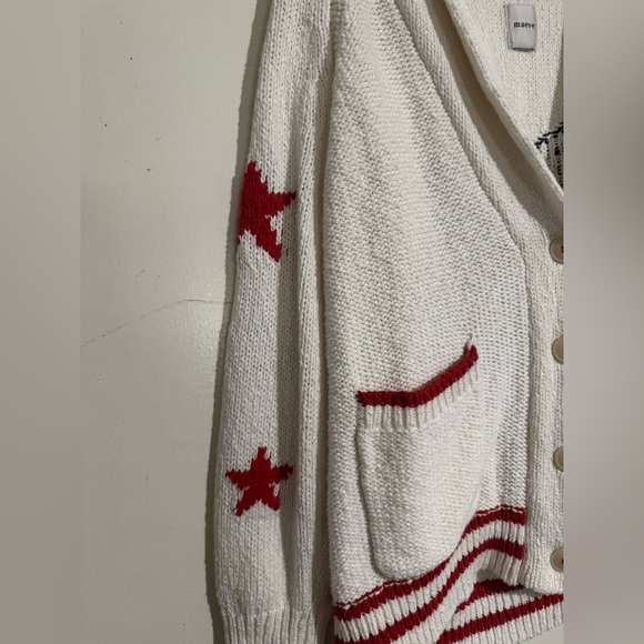 Maeve White and Red Cowl Neck Sweater - Picture 8 of 10